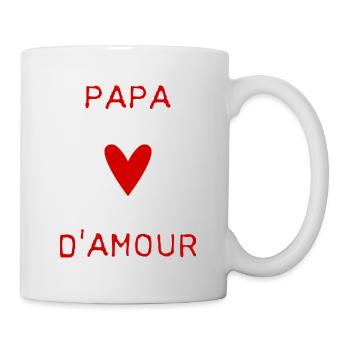 PAPA. FÊTE DES PÈRES. BONNE FÊTE PAPA. BONNE FÊTE - Mug blanc - blanc - Droite
