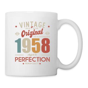 vintage original 1958 born in 1958 anniversary - Mug - white - Right