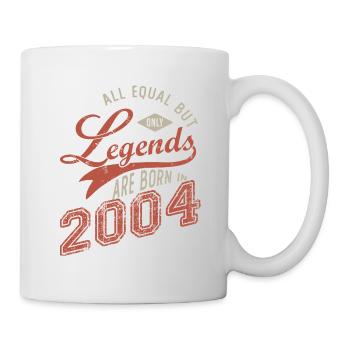Legends are born in 2004 born in birthday 17 years - Mug - white - Right