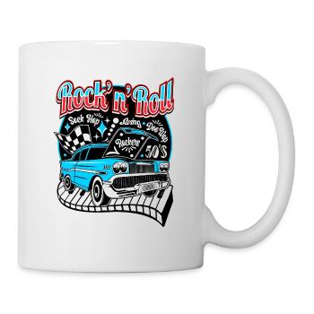 Rockabilly Vintage 50s Party Sock Hop Dance - Mug - white - Right