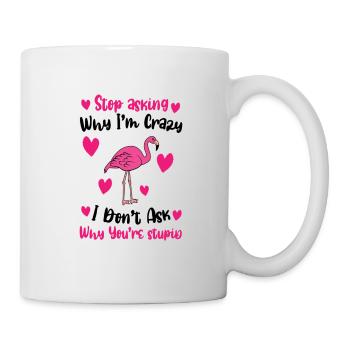 Flamingo Pink Flamingo Flamingo Geschenk - Tasse - Weiß - Rechts