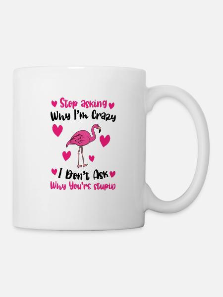 Flamingo Pink Flamingo Flamingo Gift - Mug - white