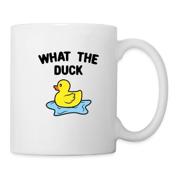 Ente Quitscheente Erpel Enten Gelbe Gummiente - Tasse - Weiß - Rechts