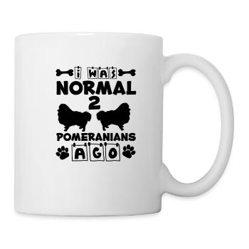 Spitz Pomeranian Zwergspitz Chien - Mug blanc - blanc - Droite