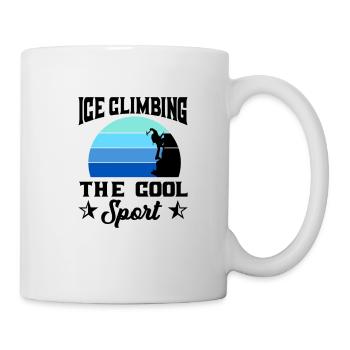 Grimpeurs sur glace Athlètes d’escalade sur glace Escalade sur glace - Mug blanc - blanc - Droite