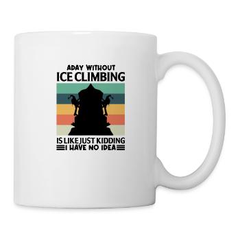 Grimpeurs sur glace Athlètes d’escalade sur glace Escalade sur glace - Mug blanc - blanc - Droite