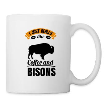 Bison Buffalo Water Buffalo National Park - Mug - white - Right