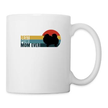 Spitz Pomeranian Zwergspitz Chien - Mug blanc - blanc - Droite