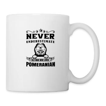 Spitz Pomeranian Zwergspitz Chien - Mug blanc - blanc - Droite