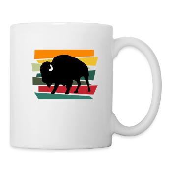 Bison Buffalo Water Buffalo National Park - Mug - white - Right