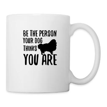 Spitz Pomeranian Zwergspitz Chien - Mug blanc - blanc - Droite