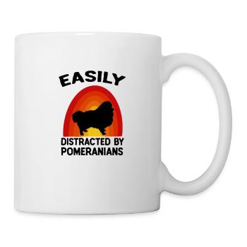 Spitz Pomeranian Zwergspitz Chien - Mug blanc - blanc - Droite