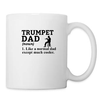 Trompete Trompeter Musiker Trompetenspieler - Tasse - Weiß - Rechts