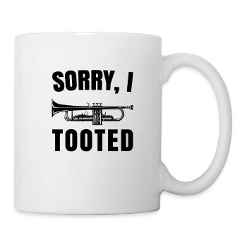 Trompete Trompeter Musiker Trompetenspieler - Tasse - Weiß - Rechts