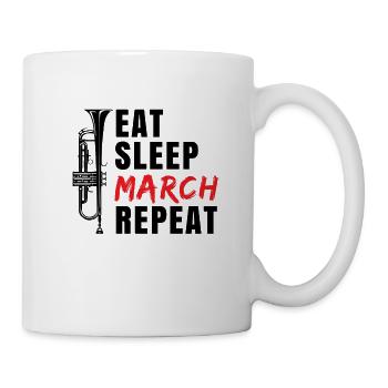 Trompete Trompeter Musiker Trompetenspieler - Tasse - Weiß - Rechts