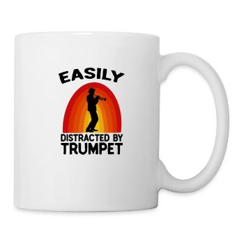 Trompete Trompeter Musiker Trompetenspieler - Tasse - Weiß - Rechts