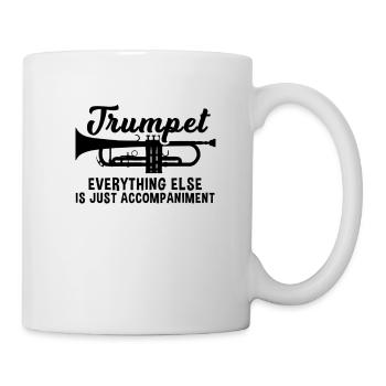 Trompete Trompeter Musiker Trompetenspieler - Tasse - Weiß - Rechts