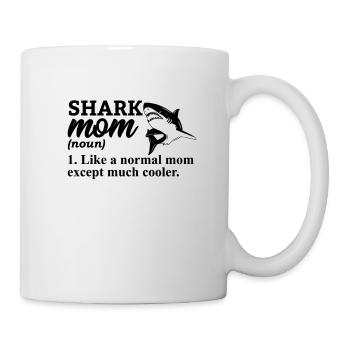 Hai Weißer Hai Haie Megalodon Haifisch Hammerhai - Tasse - Weiß - Rechts