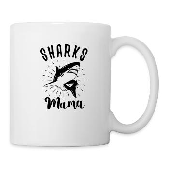 Hai Weißer Hai Haie Megalodon Haifisch Hammerhai - Tasse - Weiß - Rechts