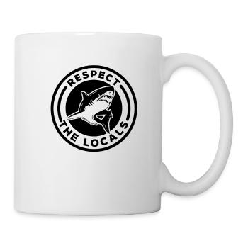 Hai Weißer Hai Haie Megalodon Haifisch Hammerhai - Tasse - Weiß - Rechts