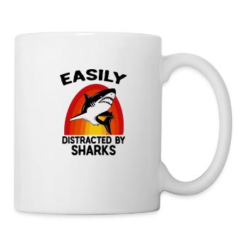 requin, grand requin blanc, requins, mégalodon, requin, requin marteau - Mug blanc - blanc - Droite