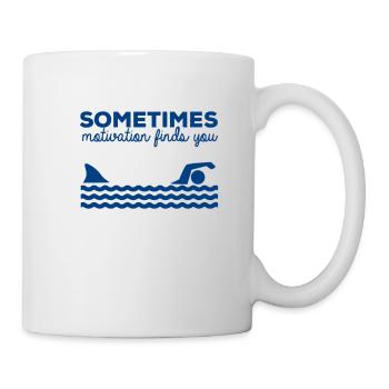 Hai Weißer Hai Haie Megalodon Haifisch Hammerhai - Tasse - Weiß - Rechts