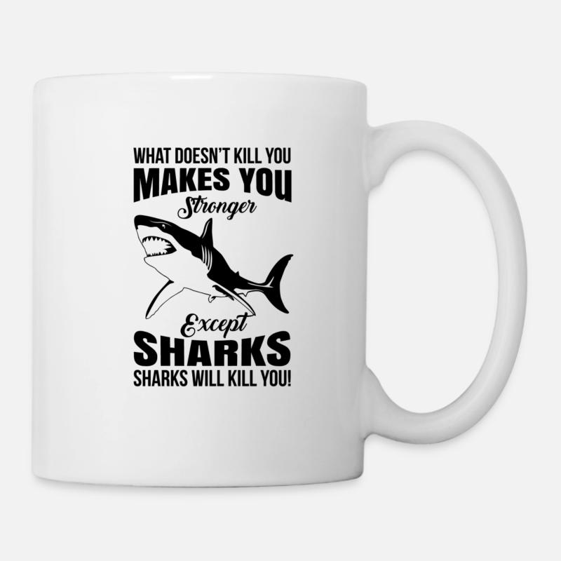 Shark Great White Shark Shark Megalodon Shark Hammerhead Shark - Mug - white