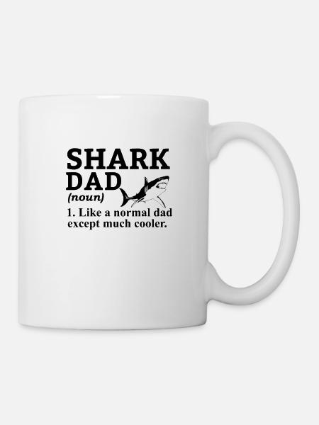 Hai Weißer Hai Haie Megalodon Haifisch Hammerhai - Tasse - Weiß