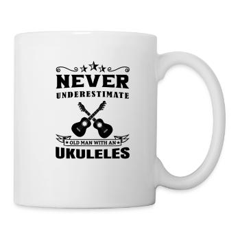 Ukulele Hawaii Uke Guitar Music Hawaiian Gift - Mug - white - Right