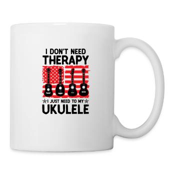 Ukulele Hawaii Uke Guitar Music Hawaiian Gift - Mug - white - Right