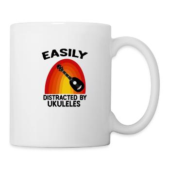 Ukulélé Hawaii Uke Guitare Musique Hawaiian Gift - Mug blanc - blanc - Droite
