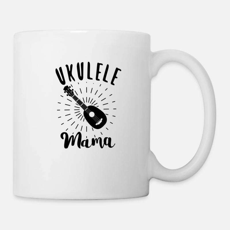 Ukulélé Hawaii Uke Guitare Musique Hawaiian Gift - Mug blanc - blanc