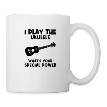 Ukulele Hawaii Uke Guitar Music Hawaiian Gift - Mug - white - Right