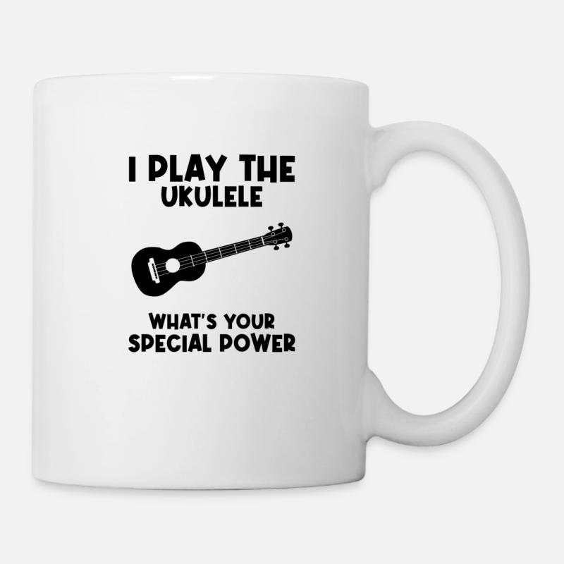 Ukulele Hawaii Uke Guitar Music Hawaiian Gift - Mug - white