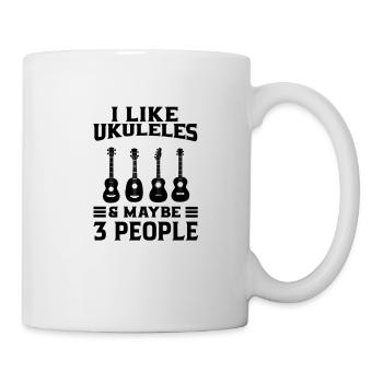 Ukulélé Hawaii Uke Guitare Musique Hawaiian Gift - Mug blanc - blanc - Droite