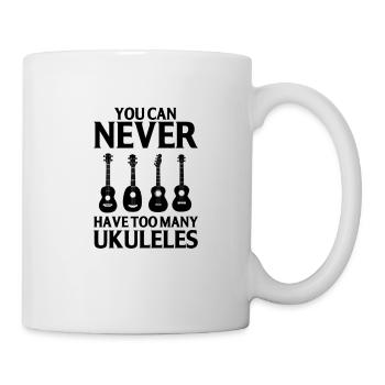 Ukulele Hawaii Uke Guitar Music Hawaiian Gift - Mug - white - Right