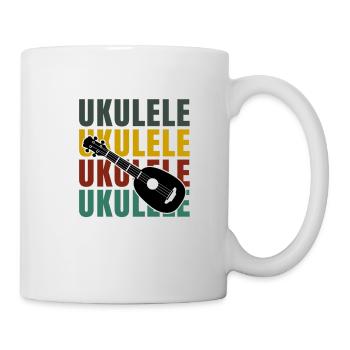 Ukulele Hawaii Uke Guitar Music Hawaiian Gift - Mug - white - Right