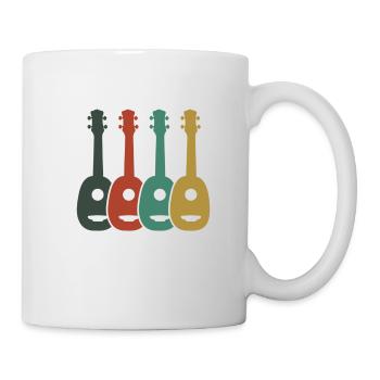 Ukulélé Hawaii Uke Guitare Musique Hawaiian Gift - Mug blanc - blanc - Droite