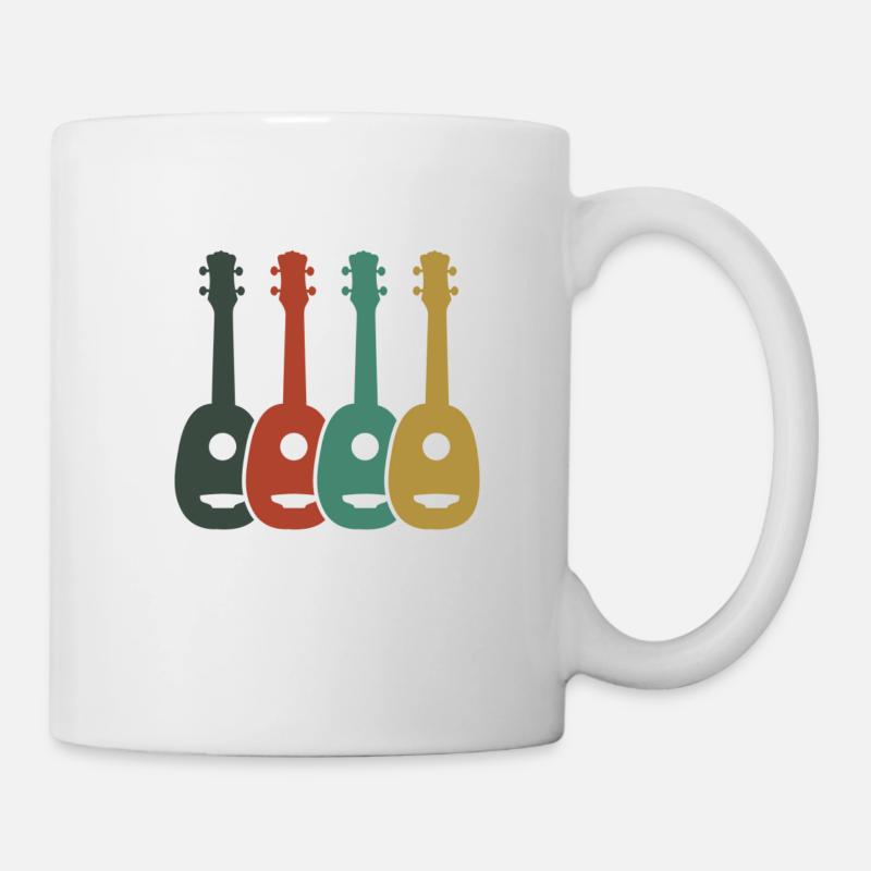 Ukulele Hawaii Uke Guitar Music Hawaiian Gift - Mug - white
