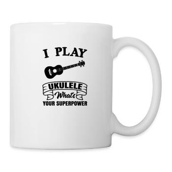 Ukulélé Hawaii Uke Guitare Musique Hawaiian Gift - Mug blanc - blanc - Droite