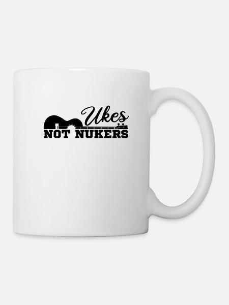 Ukulele Hawaii Uke Guitar Music Hawaiian Gift - Mug - white