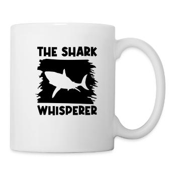 Hai Weißer Hai Haie Megalodon Haifisch Hammerhai - Tasse - Weiß - Rechts