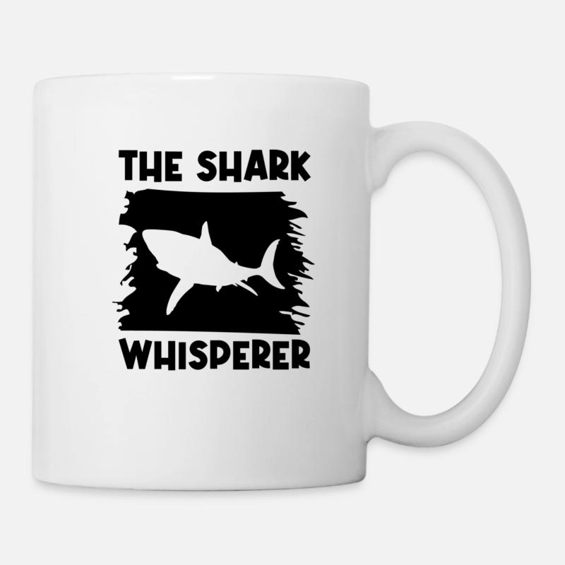 Requin Grand Requin Blanc Requin Mégalodon Requin Marteau Requin - Mug blanc - blanc
