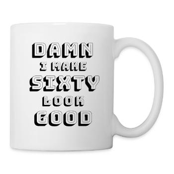 60. Geburtstag - Tasse - Weiß - Rechts