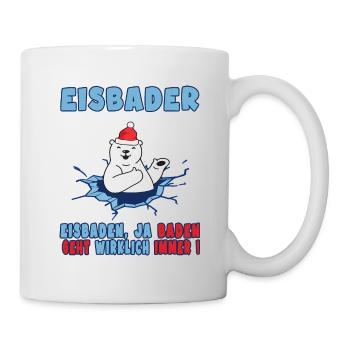 eisbaden eiskalt eisbadesaison kneipp kryotherapie - Tasse - Weiß - Rechts