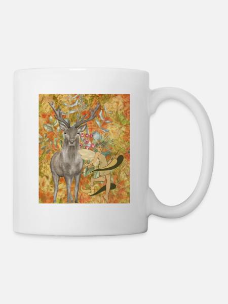 Forêt imaginaire elfe - Mug blanc - blanc