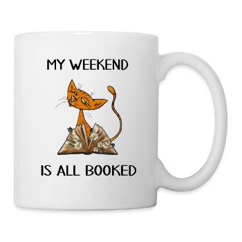 Reading book primer "all booked" Reading hour books - Mug - white - Right
