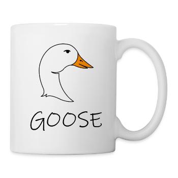 Gans Bauernhof Tiere T-Shirt Design - Tasse - Weiß - Rechts