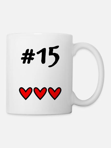 15 JAHRE. 15-jähriges Jubiläum. GEBURTSTAG 15 JAHRE. 15 - Tasse - Weiß