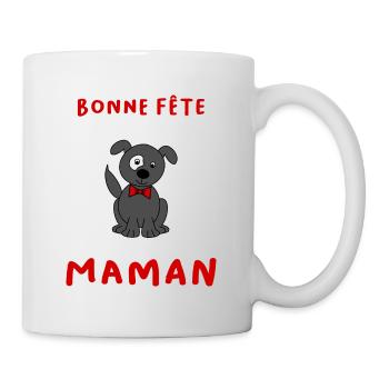 BONNE FÊTE. FÊTE DES MÈRES. FÊTE DES PÈRES. FÊTE - Mug blanc - blanc - Droite